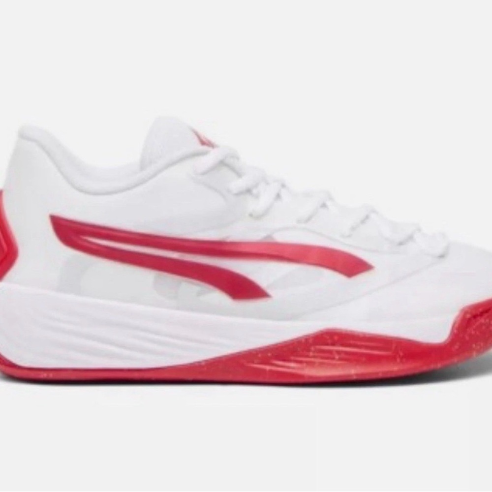 Puma Team Stewie 2 Basketball  Women's Sz 11  White Sneakers Athletic 37908203